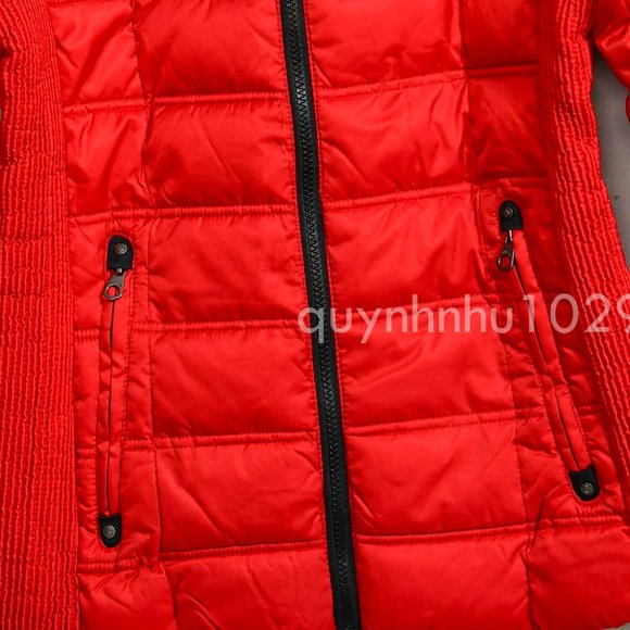 NWT Nautica women Puffer Jacket in RED - Picture 3 of 9